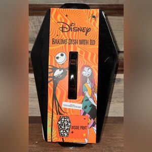 🥰 Disney Halloween Black Coffin Baking Dish W Lid Nightmare Before Christmas